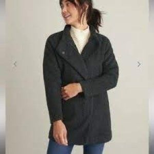 Marine Layer  Stephanie Cocoon Coat in Green Gables Size XL